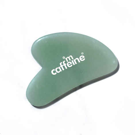 Buy mCaffeine Gua Sha - Green Quartz Face Massaging Stone | For Skin Toning, Reducing Puffiness & Skin Elasticity | For Men & Women | Made with Aventurine | Loaded with Positive Energy & Vitality 1 Pc - Purplle