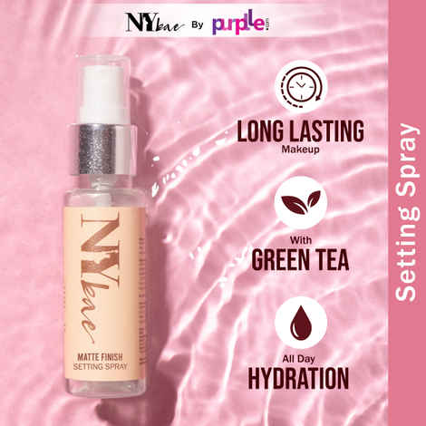 Buy NY Bae Matte Setting Spray (30ml) | Mattifies Skin | Makeup Fixer | Long Lasting Makeup | Crease-Free | Hydrating Face Mist | Green Tea Extracts | Normal To Oily Skin - Purplle