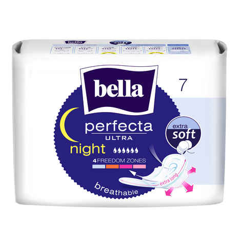 Buy Bella Perfecta Ultrathin Sanitary Napkins Night Soft 7 pcs - Purplle