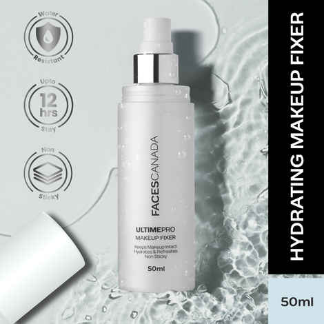 FACES CANADA Ultime Pro Makeup Fixer, 50 ml | Long Lasting Makeup Setting Spray | Keeps Makeup Intact | Hydrates, Soothes & Refreshes Skin