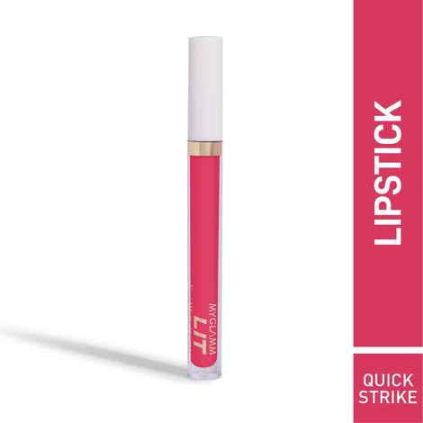 Buy MyGlamm LIT Liquid Matte Lipstick-Quick strike (3 ml) - Purplle