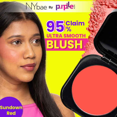 Buy NY Bae Sunset Skyline Blush - Sundown Red 07 (5 g) | Red | Matte Finish | Rich Colour | Super Blendable | Multipurpose | Travel Friendly - Purplle