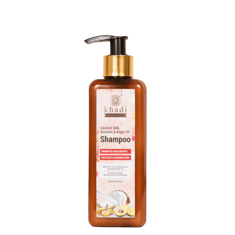 Buy Khadi Shuddha Coconut Milk, Avocado & Argan Oil Shampoo - Purplle