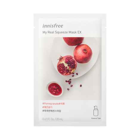 Buy Innisfree My Real Squeeze Mask - Pomegranate (20 ml) - Purplle
