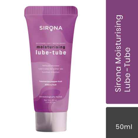 Buy Sirona Glycerine Free, Water Based Moisturising Lube-Tube for Men & Women – 50 ml - Purplle