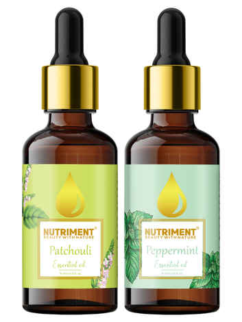 Nutriment Patchouli Peppermint Essential Oil, 15ml each (Combo