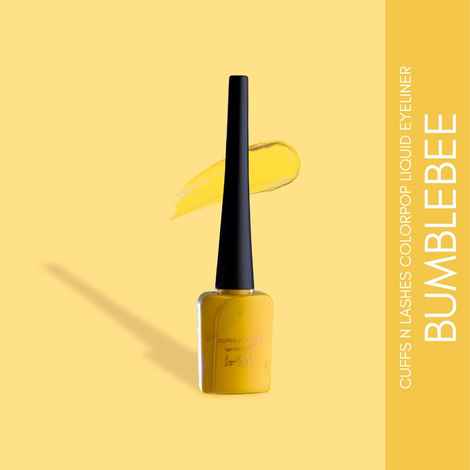 Buy Cuffs N Lashes Color Pop Eyeliner, Yellow, Bumblebee - 6 ml - Purplle