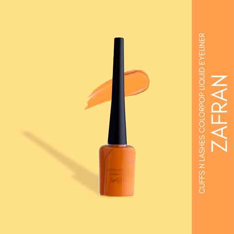 Buy Cuffs N Lashes Color Pop Eyeliner, Orange, Zafran - 6 ml - Purplle