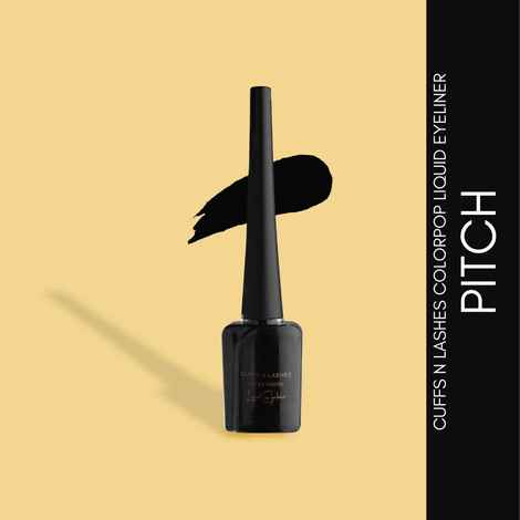 Buy Cuffs N Lashes Color Pop Eyeliner, Pitch Black - 6 ml - Purplle