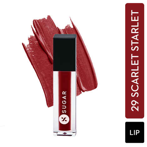 Buy SUGAR Cosmetics Smudge Me Not Liquid Lipsticks for Women | Transferproof & Waterproof | Lasts 12+ Hours | Matte Lipstick | 1.1ml - 29 Scarlet Starlet - Purplle