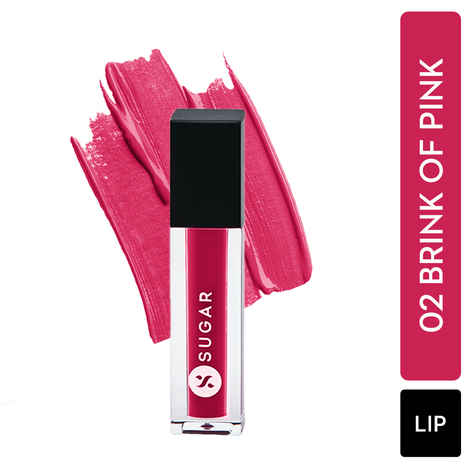 Buy SUGAR Cosmetics Smudge Me Not Liquid Lipsticks for Women | Transferproof & Waterproof | Lasts 12+ Hours | Matte Lipstick | 1.1 ml - 02 Brink Of Pink - Purplle