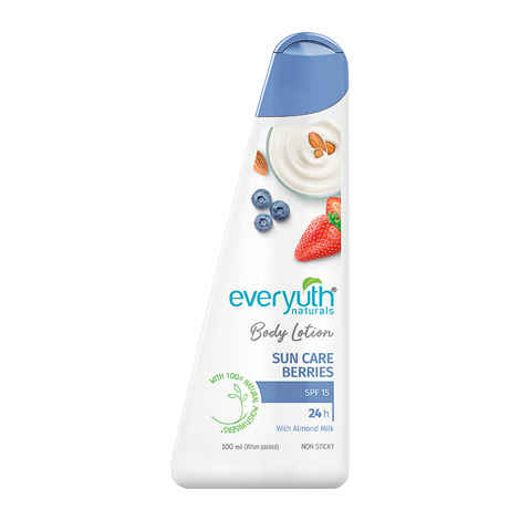 Buy Everyuth Naturals Body Lotion Sun Care Berries 100ml - Purplle