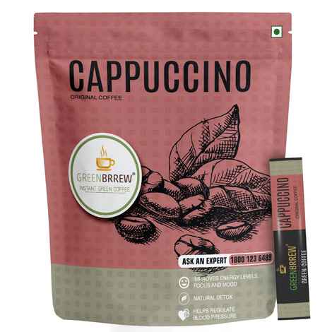 Buy Instant Green Coffee (Cappuccino, 20 Sachets) - Purplle