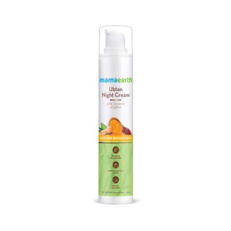 Mamaearth Ubtan Night Cream with Turmeric & Saffron for Skin Brightening (50 gm)