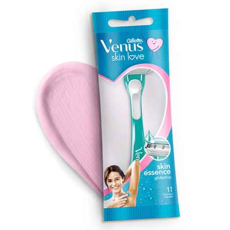 Gillette Venus Skin Love with Skin Essence | Women’s Razor for Hair Removal- Pack of 1