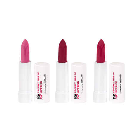 Buy MyGlamm POPxo Makeup Collection - Power Trip - Mini Lip Kit-Power Trip (3X2.5 gm) - Purplle