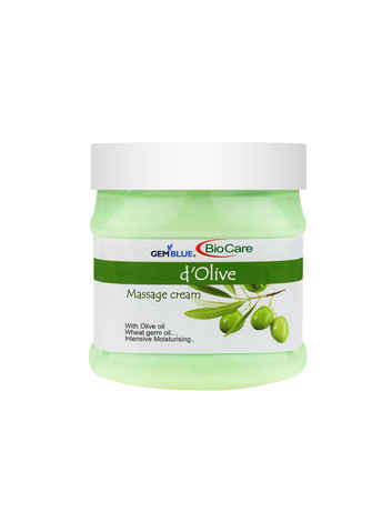 Buy Gemblue Biocare D'olive Massage Cream (500 ml) - Purplle