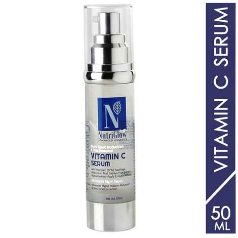 Buy NutriGlow Advanced Organics Vitamin C Serum For Advanced Night Repair, 50 ml - Purplle