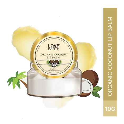 Buy Love Earth Coconut Lip Balm For Dry & Chapped Lips, An Ayurvedic Lip Moisturizer With Vitamin E, Shea Butter & Cocoa Butter 10 gm - Purplle