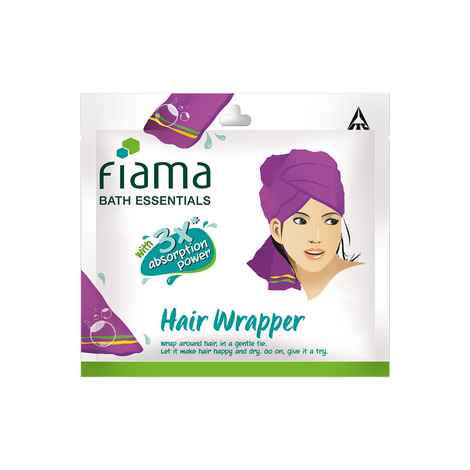 Buy Fiama Bath Essential Hair Wrap, Pack of 1 - Purplle