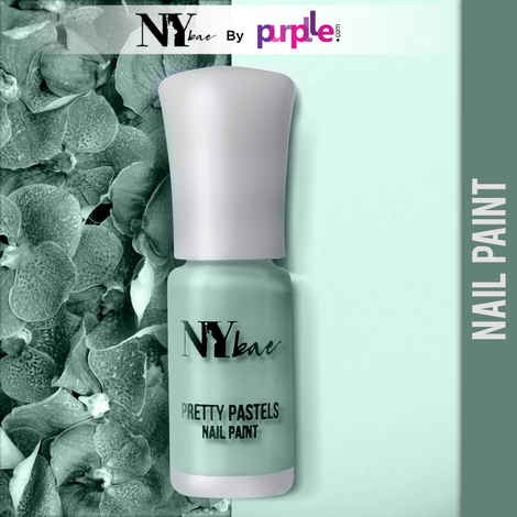 Buy NY Bae Pretty Pastels Nail Paint - Blue Orchid 02 (3 ml) | Glossy Finish | Rich Pigment | Chip-proof | Full Coverage | Travel Friendly - Purplle