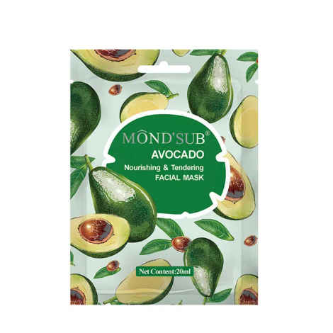 Buy Mond'Sub Avocado Nourishing & Tendeing Facial Mask Sheets Pack of 6 - Purplle