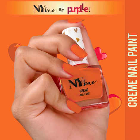 NY Bae Creme Nail Paint - Rose Beige 34 (10 ml) | Pink | Rich Pigment | Chip-proof | Full Coverage | Travel Friendly | Vegan
