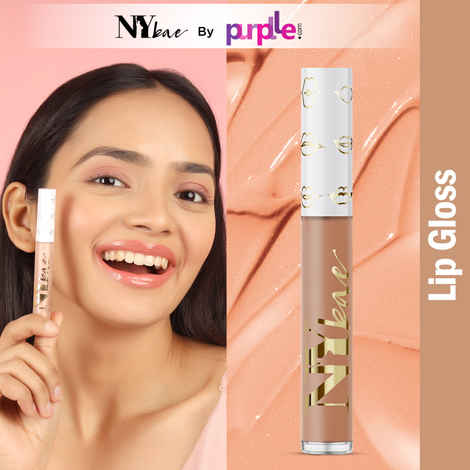 Buy NY Bae Gloss Getter Lip Gloss - Nude Longan 06 (2.8 ml) | Nude | Satin Glossy Finish | Rich Colour Payoff | Lightweight | Non-Sticky | Multipurpose - Purplle