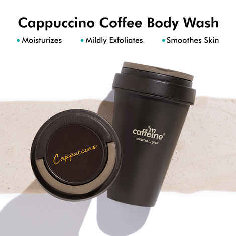 mCaffeine Cappuccino Body WashA A for Women and MenA |A Moisturizes, Particles ExfoliatesA Smooth SkinA |- 300 ml