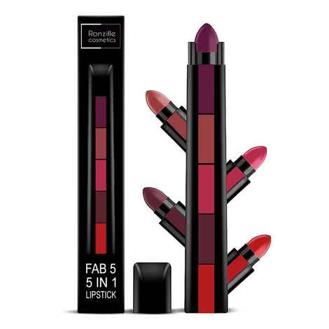 Buy Ronzille Fab 5 Step Lipstick 5 in 1 Lipstick -B - Purplle