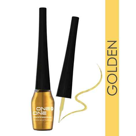 Buy ONE on ONE Waterproof Eyeliner, Golden (5 ml) - Purplle