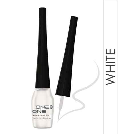 Buy ONE on ONE Waterproof Eyeliner, White (5 ml) - Purplle