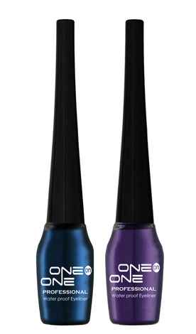 Buy ONE on ONE Waterproof Eyeliner, Set of 2 (Purple and Blue) - Purplle