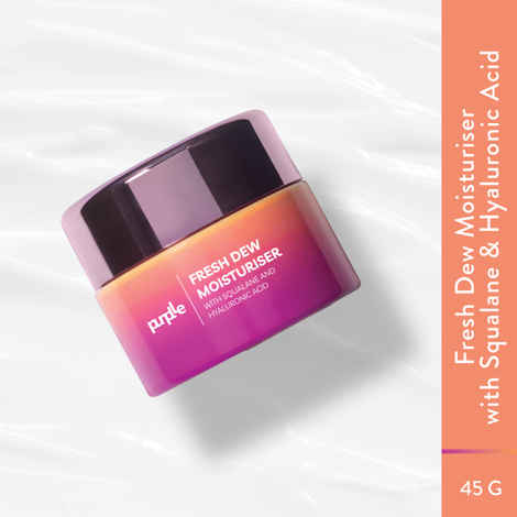 Buy Purplle Fresh Dew Moisturiser with Squalane & Hyaluronic Acid | All Skin Types | Brightening | Hydrating | Anti-aging | Boosts Collagen Production (45 gm) - Purplle