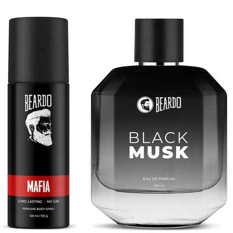 Beardo Black Musk Eau de Parfum (EDP 100 ml) and Mafia Body