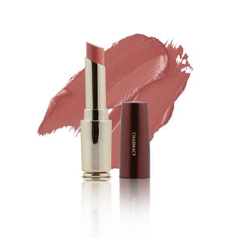 Charmacy Milano Flattering Nude Lipstick (Bedtime Flirt 02) - 3.6 gm, Daily Wear, Moisturised & Hydrating Lips, Highly Pigmented, Light Weight Lipstick, Smooth Application, Non-Toxic, Vegan, Cruelty Free