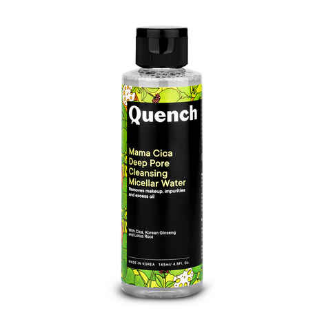 Buy Quench Botanics Pore Cleansing Micellar Water (Korean Makeup Remover) With Cica & Korean Ginseng - 145 ml - Purplle