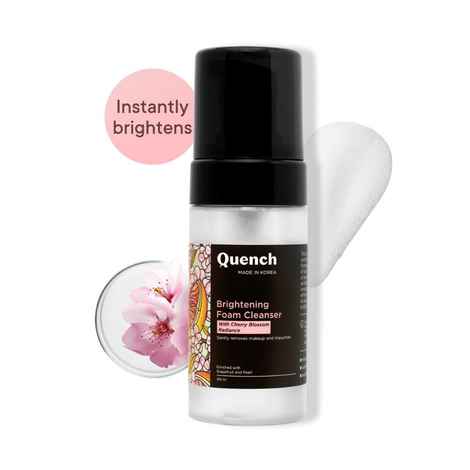 Buy Quench Botanics Cherry Blossom Brightening Foam Cleanser Radiant Glow - 100 ml - Purplle
