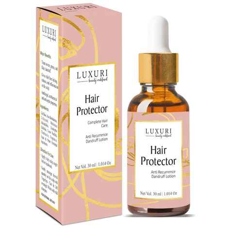 LUXURI Hair Fall Control & Hair Growth Anti Recurrance Dandruff Lotion, Treats Flaky Dandruff & Provide Relief From Itchiness, Redness On Scalp - 30 ml