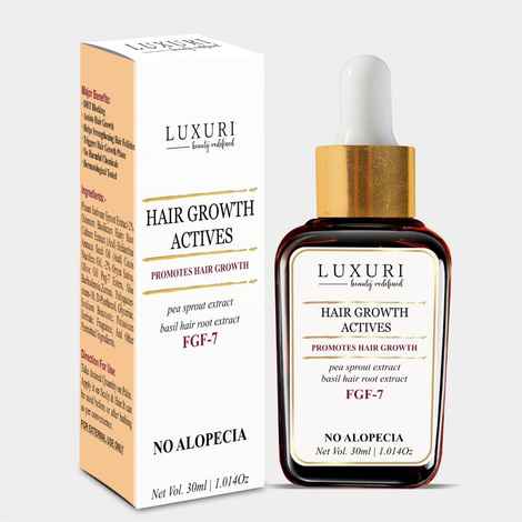 Buy LUXURI Hair Growth Actives Serum, Hair Growth Activator With FGF-7- Promotes Hair Growth, Revitalizing, Beneficial in Alopecia - 30 ml - Purplle