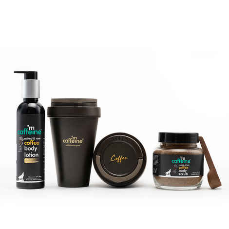Buy mCaffeine Coffee Deep Body Cleansing Kit | Body Scrub, Body Wash, Body Lotion | Deeply Cleanses, Exfoliates, Moisturizes | Enriched with Vitamin-E and Coconut Oil Combo of 3 - Purplle