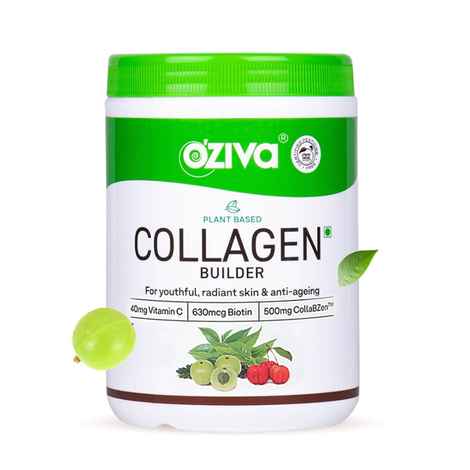 Buy OZiva Plant Based Collagen Builder for Brighter & Youthful Skin, Classic (250 gm) - Purplle