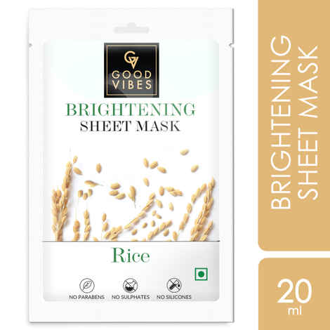 Good Vibes Rice Brightening Sheet Mask (20 ml)