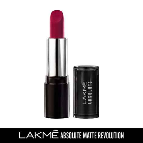 Buy Lakme Absolute Matte Revolution Lip Color - Blushing Red 104 (3.5 gm) - Purplle