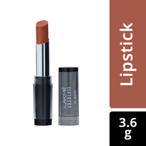 Buy Lakme Absolute 3D Lipstick, British Brown (3.6 gm) - Purplle