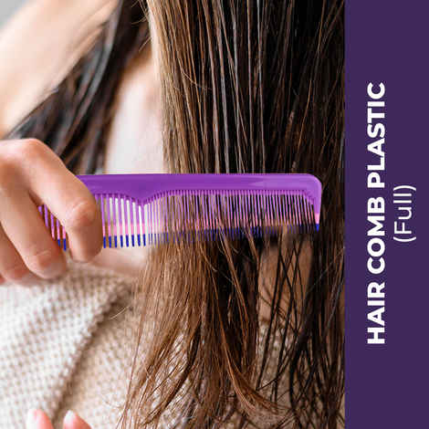 Buy Selfly Hair Comb - Full | Plastic | Hair Scalp Massager | 1 Piece By Sanfe (Multicolor) Hair comb | Plastic hair comb | Hair scalp comb | Hair comb for curly hair | Hair comb for girls - 1 Pc - Purplle