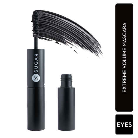 Buy SUGAR Cosmetics - Double Date - Extreme Volume Mascara - 01 Blackjack (Black Mascara)- Ultra-Thick Mascara for Dramatic Eyelashes, Transfer Proof, Lasts Up To 24 Hours - Purplle