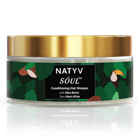 Buy Natyv Soul Conditioning Hair Masque | With West African Shea Butter & Moroccan Argan Oil | Contains Exotic, Natural Ingredients | 4X Better Conditioning | Revives Dry, Damaged Hair | For Men and Women | 200GM - Purplle