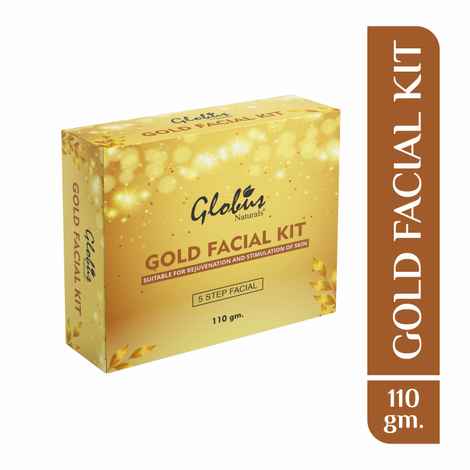 Buy Globus Naturals Gold Facial Kit For Illuminating Skin |5 Step Bridal Radiance Kit |Paraben Free | Salon Grade| For All Skin Types (110 gm) - Purplle