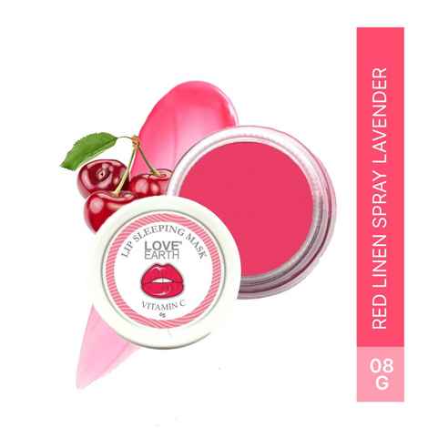 Buy Love Earth Lip Sleeping Mask With Vitamin C & Essential Oils For Soft, Long-Losting, Moisturised & Supple Lips 8 gm - Purplle